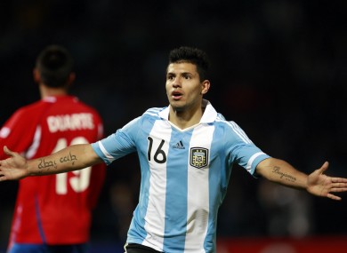 Aguero, who looks set to move to Man City, was in action at the Copa America recently.