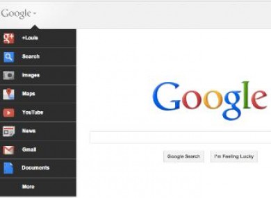 The new Google homepage which is rolling out at the moment