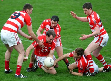 Cork's Alan O'Connor surrounded by the CIT defence.