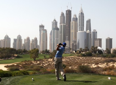 Cabrera-Bello in action in Dubai