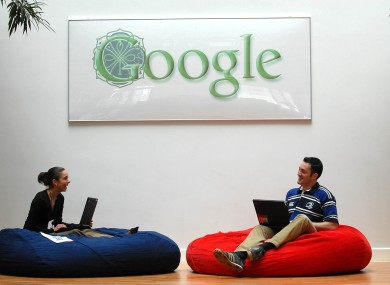 Google employees hanging out at Google Ireland's headquarters in Dublin.