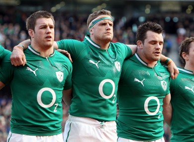 O'Brien, Heaslip, Healy and Eoin Reddan.