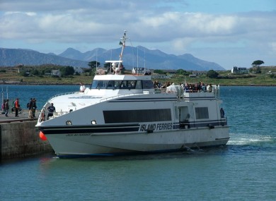 Ceol na Farraige, the boat which the man fell on and died.