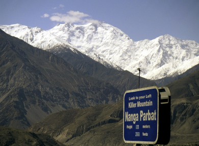 File photo of Nanga Parbat where gunmen wearing police uniforms killed nine foreign tourists.