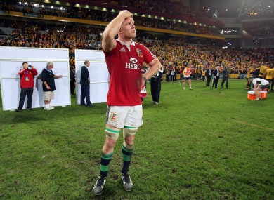 Paul O'Connell pictured after the game at the weekend.