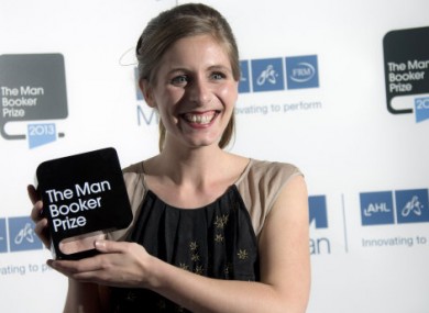 Eleanor Catton all smiles after winning the Man Booker Prize for Fiction.