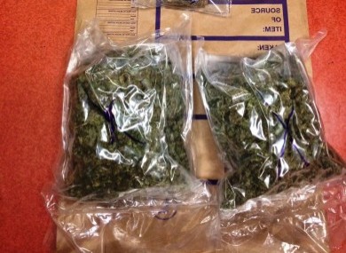 Some of the cannabis seized yesterday