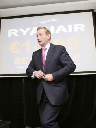 Will Enda be taking a one-way Ryanair flight to Brussels next year?