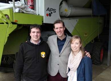Darragh McCullough with William and Mairead
