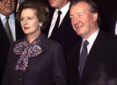 Dublin Castle Summit between British Prime Minister Margaret Thatcher and Taoiseach Charles Haughey in 1980.
