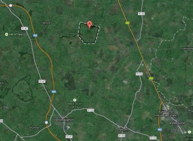 The townland of Macetown, Rathfeigh, off the M3, is highlighted here
