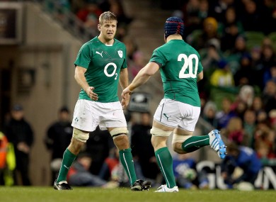 An injured Chris Henry is replaced by Sean O'Brien back in November.