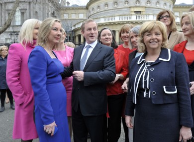 This was another women's only (almost) photocall to celebrate International Women's Day last year. Kenny isn't invited this time, though.