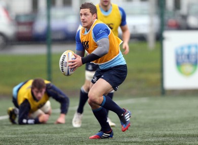 Jimmy Gopperth at Leinster training in UCD.
